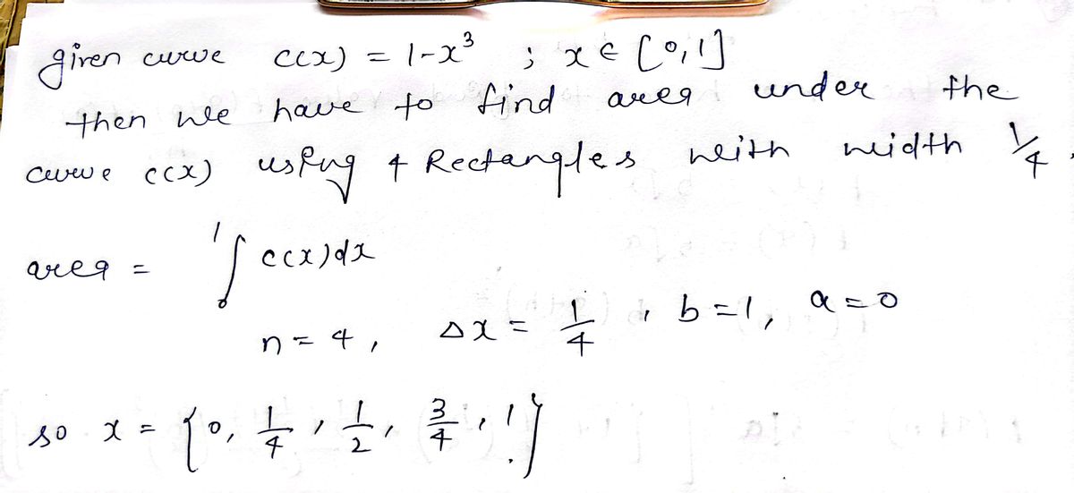 Calculus homework question answer, step 1, image 1